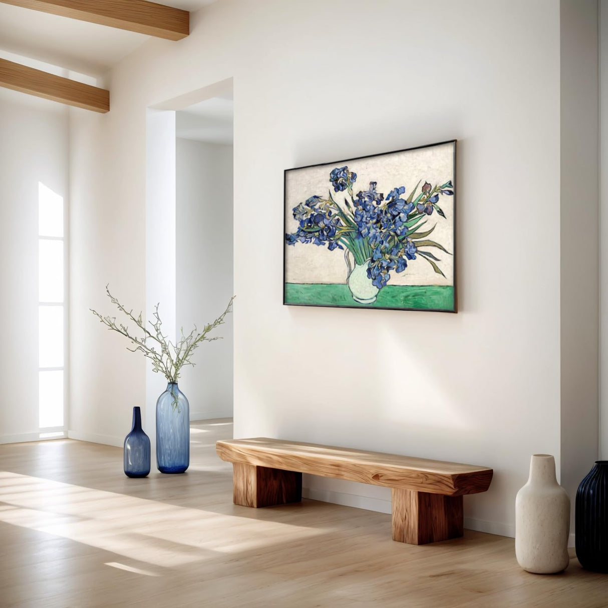 NIHO-JIUMA Diamond Painting Kits Irises, DIY 5D Full Drill Diamond Art Gift for Adult/Teen, Home Decoration (30 X 40 cm / 12 X 16 inches) NIHO-JIUMA