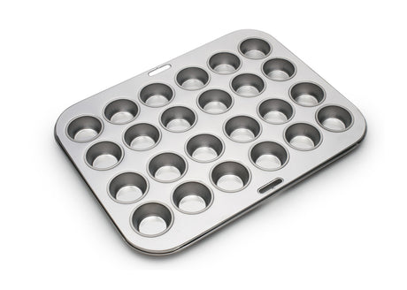 Fox Run Mini Muffin and Cupcake Pan, 10.5 x 13.75 x 1.5 inches, 24 Cup, Stainless Steel Fox Run