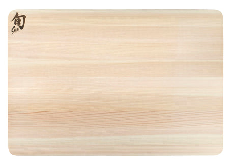 Shun Cutlery Medium Hinoki Cutting Board, 15.75" x 10.75" Medium Wood Cutting Board, Medium-Soft Wood Preserves Knife Edges, Authentic, Japanese Kitchen Cutting Board Shun