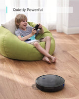 eufy BoostIQ RoboVac 11S MAX, Robot Vacuum Cleaner, Super Thin, Powerful Suction, Quiet, Self-Charging Robotic Vacuum Cleaner, Cleans Hard Floors to Medium-Pile Carpets, Black(Renewed) eufy