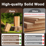 JIAWORLDER Solid Wood Rotating Bookshelf Tower on Wheels, 5-Tier Spinning Bookcase with Drawer, 72" Floor Standing Revolving Bookshelf, Rotating Bookcase for Small Space, Walnut JIAWORLDER