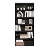 Furinno Basic Book Shelf, 6-Tier Bookcase with Open Shelf, Bookshelf, Cube Storage Organizer, 7 x 24 x 53, for Living Room, Bedroom, Home Office, Espresso Furinno