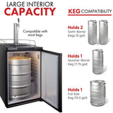 Kegco Kegerator Beer Keg Refrigerator - Single Faucet - D System Kegco