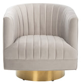 SAFAVIEH Couture Josephine Swivel Barrel Chair SAFAVIEH