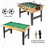 Giantex 10-in-1 Multi Game Table, Combo Game Table Set w/Hockey, Foosball Pool Ping-Pong Chess Cards Checkers Bowling, Shuffleboard, Backgammon, Adult Size Foosball Table for Game Room, Family Giantex
