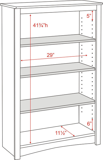 Prepac Home Espresso 4-shelf Bookcase - WoodArtSupply