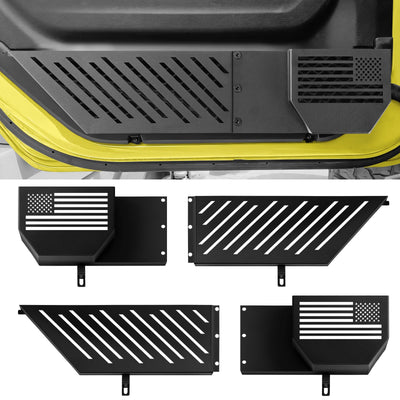DAZANZAN 2025 Upgrade Metal Front Door Storage Pockets for Jeep Wrangler JL JLU 4XE 2018-2025 Accessories/Gladiator JT 2020-2025 Accessories [Military-Grade Metal] Door Storage Box Matte Black