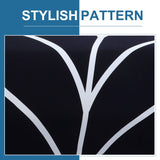 uxcell Stretch Sofa Cover Printed Couch Slipcover for Sofas Loveseat Armchair Living Room Universal Furniture with One Pillowcase (Black White Branches, Large) uxcell