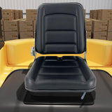 CDZHLTG Forklift Seat Suspension Tractor Seat with 140° Adjustable Back Angle fit Excavator, Forklift, Tractor, Skid Loader, Backhoe Dozer Telehandler, Heavy Mechanical Seat - Black CDZHLTG