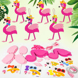 Cinrobiye 24 Set Flamingo Foam Craft Pink Flamingo Party Decorations Art and Craft Summer Tropical Hawaii Crafts Pink Party Favors for Hawaii Bird Summer Activity Party Decor Supplies Cinrobiye