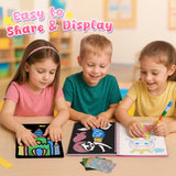 3 otters Foil Art Fun, Princess Arts and Crafts for Kids DIY Creative Travel Toy Birthday Gifts for Girls 4 5 6 7 8 3 otters