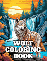 Wolf Coloring Book: For Adults, Kids & Teens, Stress Relief And Relaxation Majosta