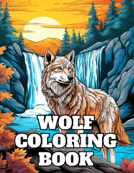 Wolf Coloring Book: For Adults, Kids & Teens, Stress Relief And Relaxation Majosta