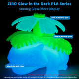 ZIRO Glow in The Dark Filament, PLA Filament 1.75mm, Luminous 3D Printer Filament, Strong Glow Effect 1KG(2.2lbs) Spool, Dimensional Accuracy +/- 0.03mm, Fit Most FDM 3D Printers, Blue ZIRO