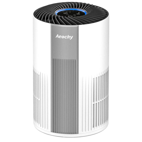 With YearChange 5-in-1 Washable Filter, AEOCKY Air Purifier for Home Bedroom Dorm, Portable Air Cleaner, Quiet as Pink Noise, Aroma Box, for Pollen Smoke Dust Pet Dander Odor Office Desktop AEOCKY