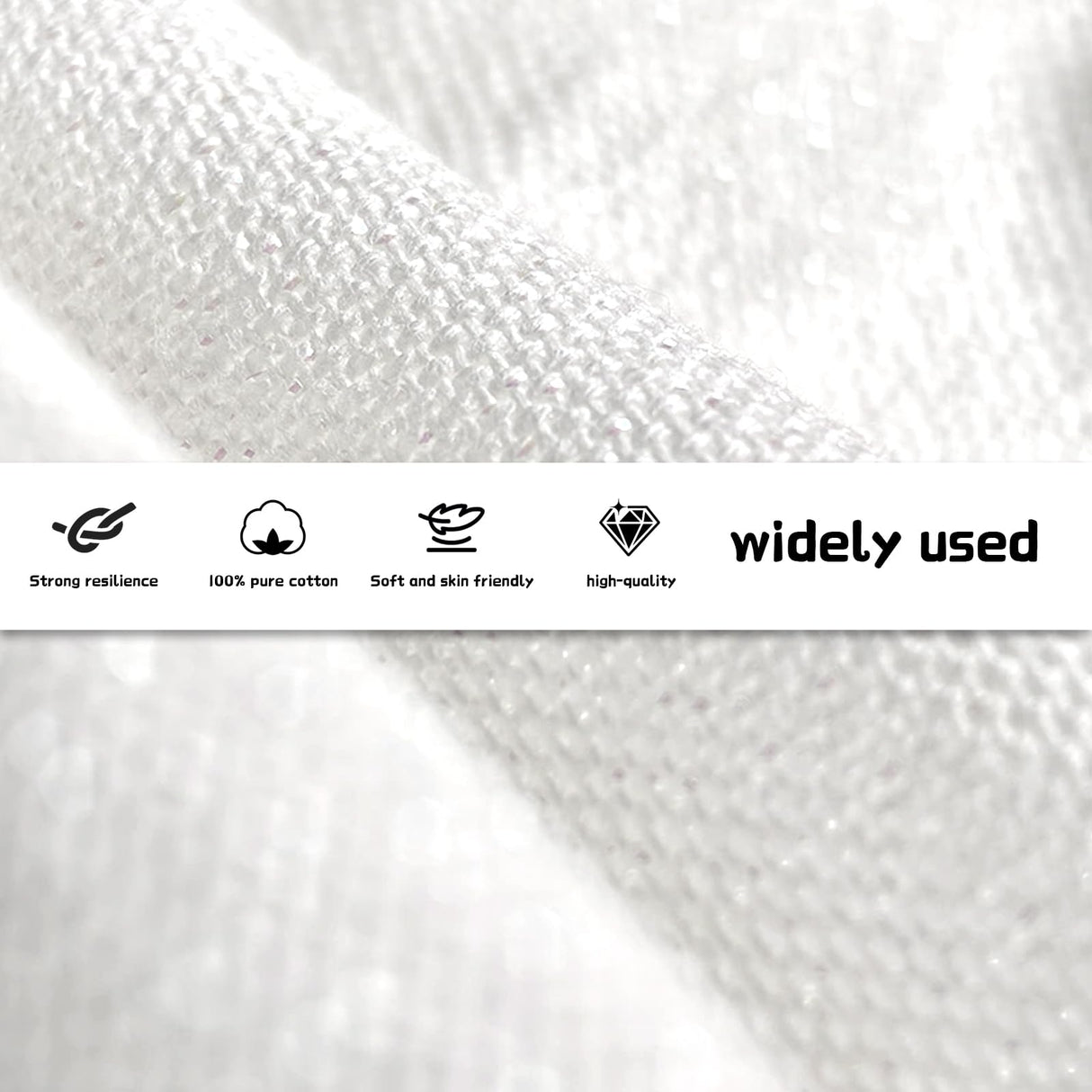 12 Pcs Embroidery Fabric Squares, 10 x 10 Inch White Cotton Cloth for Embroidery Supplies GCVOPTON