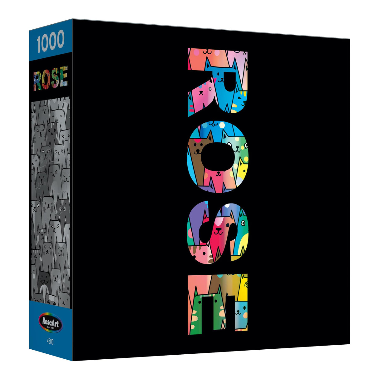 RoseArt - Rose - Cute Colorful Cats - 1000 Piece Jigsaw Puzzle for Adults RoseArt
