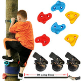 hooroor Ninja Warrior Obstacle Course for Kids and Adults - 66FT Slackline with Tree Climbing Rock Holds, Swing Seat, Monkey Bars, Ring Wheel, Rope Ladder - Outdoor Training Playset hooroor