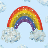 DIAMOND DOTZ Rainbow Smile Diamond Painting Kits for Adults - Diamond Art Kits a Relaxing Creative Craft Kit with Dotz Gems 5.9x5.9 DIAMOND DOTZ