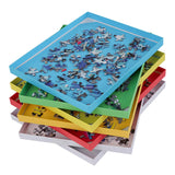 Jigitz Jigsaw Puzzle Sorter Trays - Set of 7 Nested Puzzle Tray Organizer Boxes for Large Puzzles 1500 Piece Capacity Jigitz