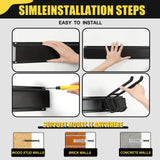 SAMRELAX 64'' Garage Tool Organizer Wall Mount, 18 PCS Adjustable Garden Tool Hanger Rack, Garage Hooks Heavy Duty, Shovel Holder Wall Mount, Storage Hooks for Hanging in Garage SAMRELAX