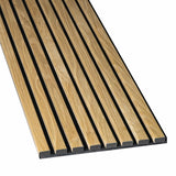 Wood Panels for Wall - Oak Acoustic Wall Panels - 4PK Wall Wood Panels - 94.49” x 12 - Soundproof Wall Panels for Decor - Acoustic Slat Wood Wall Panels for Interior Decoration of Walls (Oak) (Oak) ZETY HOME
