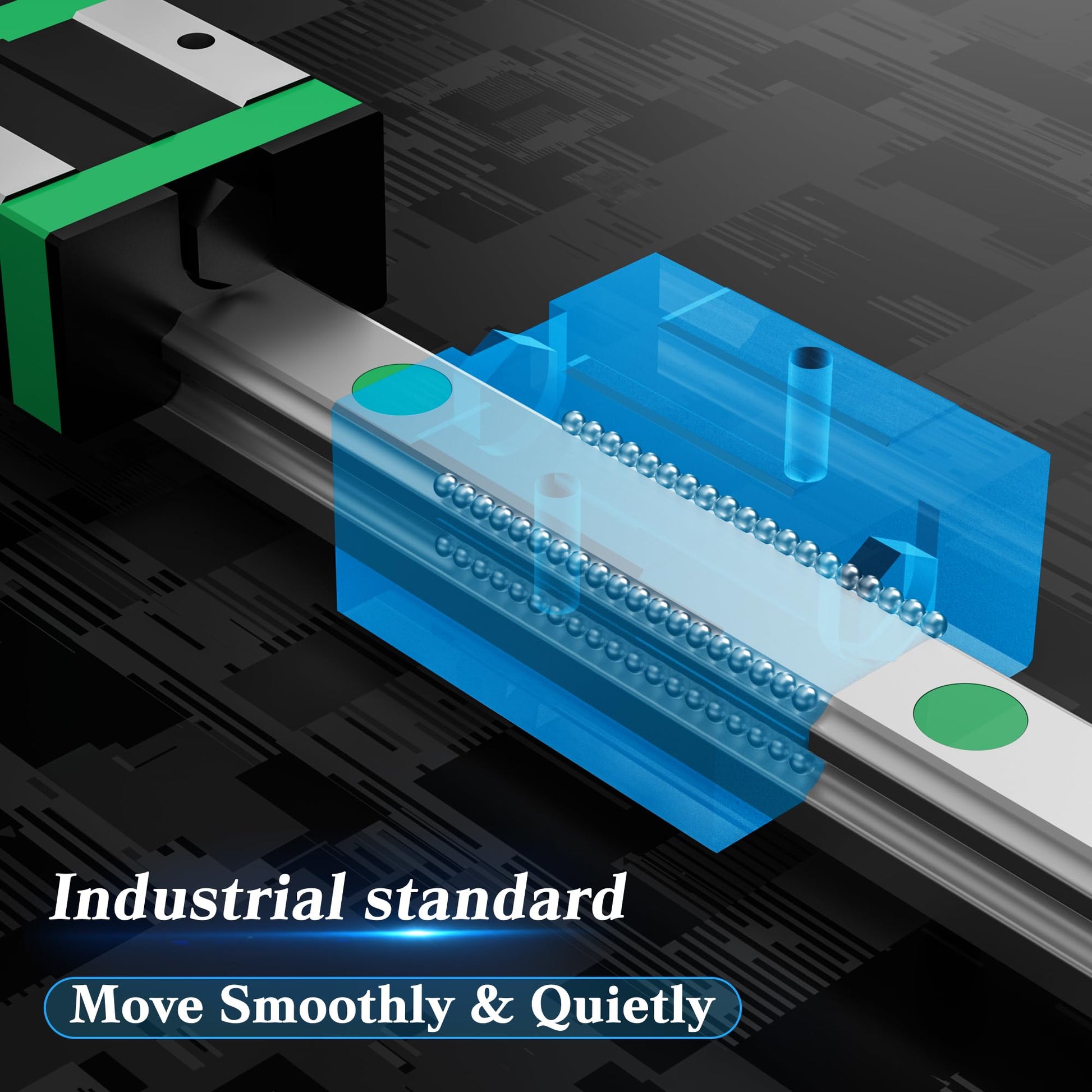 FoxAlien X & Y axis Linear Rails Upgrade Kit for XE-PRO CNC Router Machine - WoodArtSupply