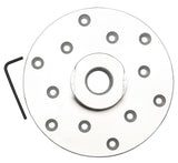 VINWOX 6" Wood Lathe Steel Faceplate, 1”x8TPI Spindle Thread Woodworking Machine Chuck Face Plate VINWOX