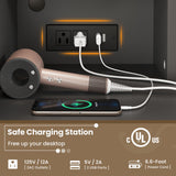 HAUOMS Makeup Vanity Desk with Lighted Sliding Mirror & Jewelry Organizer, Makeup Dressing Table with 5 Drawers, Modern Black HAUOMS