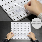 MULSAME Pegboard Combination Kit, Wall Mounted Storage Set with 4 Pegboards & 14 Accessories Hanging, White Peg Boards Organizer for Walls Display, Crafts Organization, Kitchen Organizer, 22" x 22" MULSAME