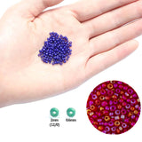 Ybxjges 42000Pcs 2mm Glass Seed Beads 12/0 Small Tiny Beads Kit with 150Pcs Alphabet Letter Beads Pendants Charms Jump Ring Elastic String for DIY Bracelets Necklace Jewelry Making Supplies Ybxjges