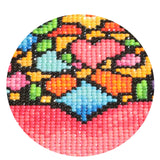 NAIMOER Valentines Diamond Art Kits Heart for Adults, Love Diamonds Art Kits Round Full Drill Diamond Arts Kit Heart Diamond Picture Arts Craft for Home Wall Decor 11.8x15.8 inch NAIMOER