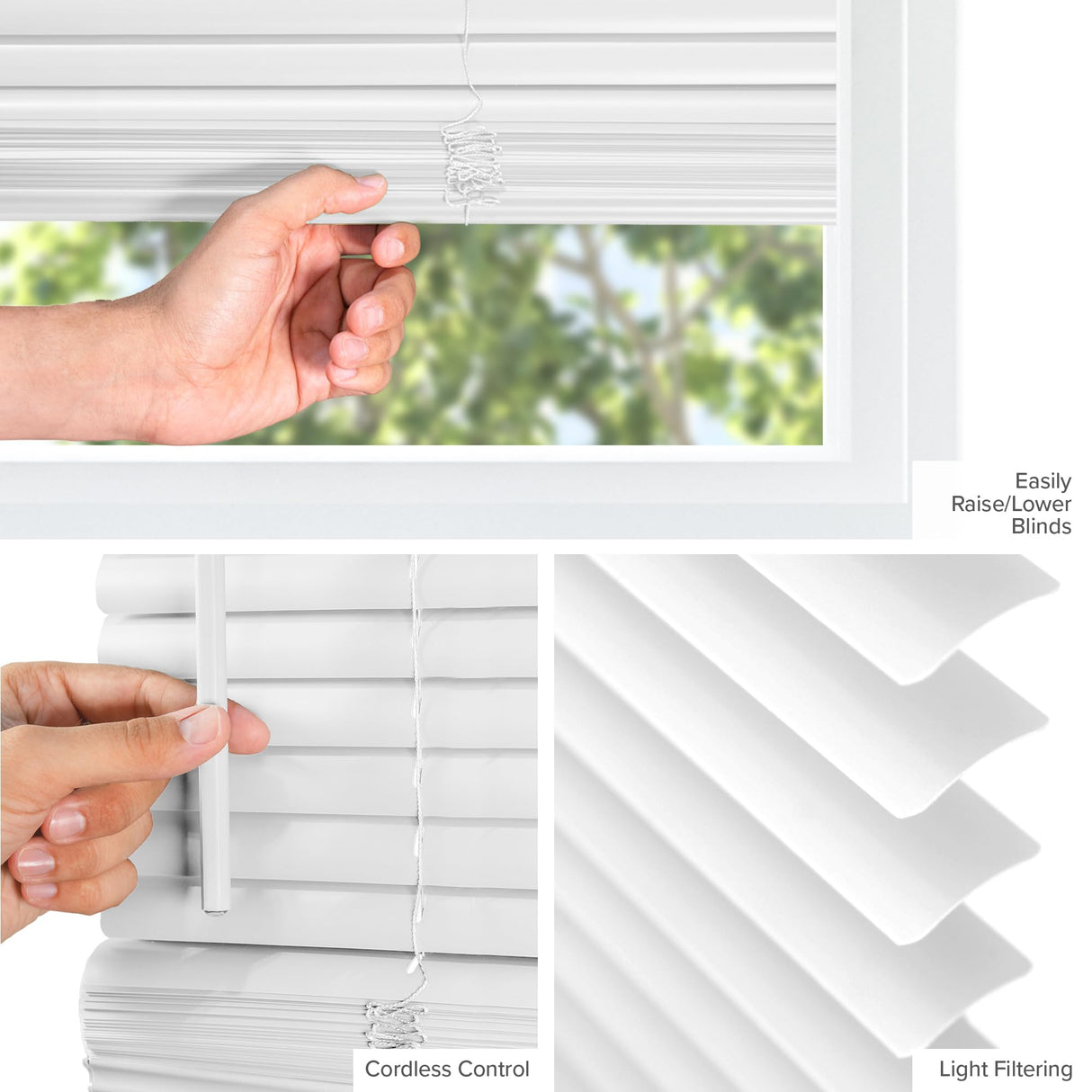 CHICOLOGY Blinds for Windows , Mini Blinds , Window Blinds , Door Blinds , Blinds & Shades , Camper Blinds , Mini Blinds for Windows , Horizontal Window Blinds , Gloss White, 72"W X 60"H CHICOLOGY