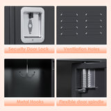 SPKAPO Metal Locker for Employees,Steel Storage Locker Cabinet with 12 Doors,Locker Storage Cabinet for School Office Gym Bedroom,Assembly Required (12 Door-Dark Grey)… SPKAPO
