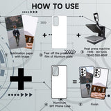 FOQENCCI 5 Piece Case for Samsung Galaxy A23 5G Sublimation Blank Case with Heat Press Blanks Printable DIY Phone Cases,Soft Anti-Slip Rubber + Hard PC Shockproof Custom Protective Cover FOQENCCI