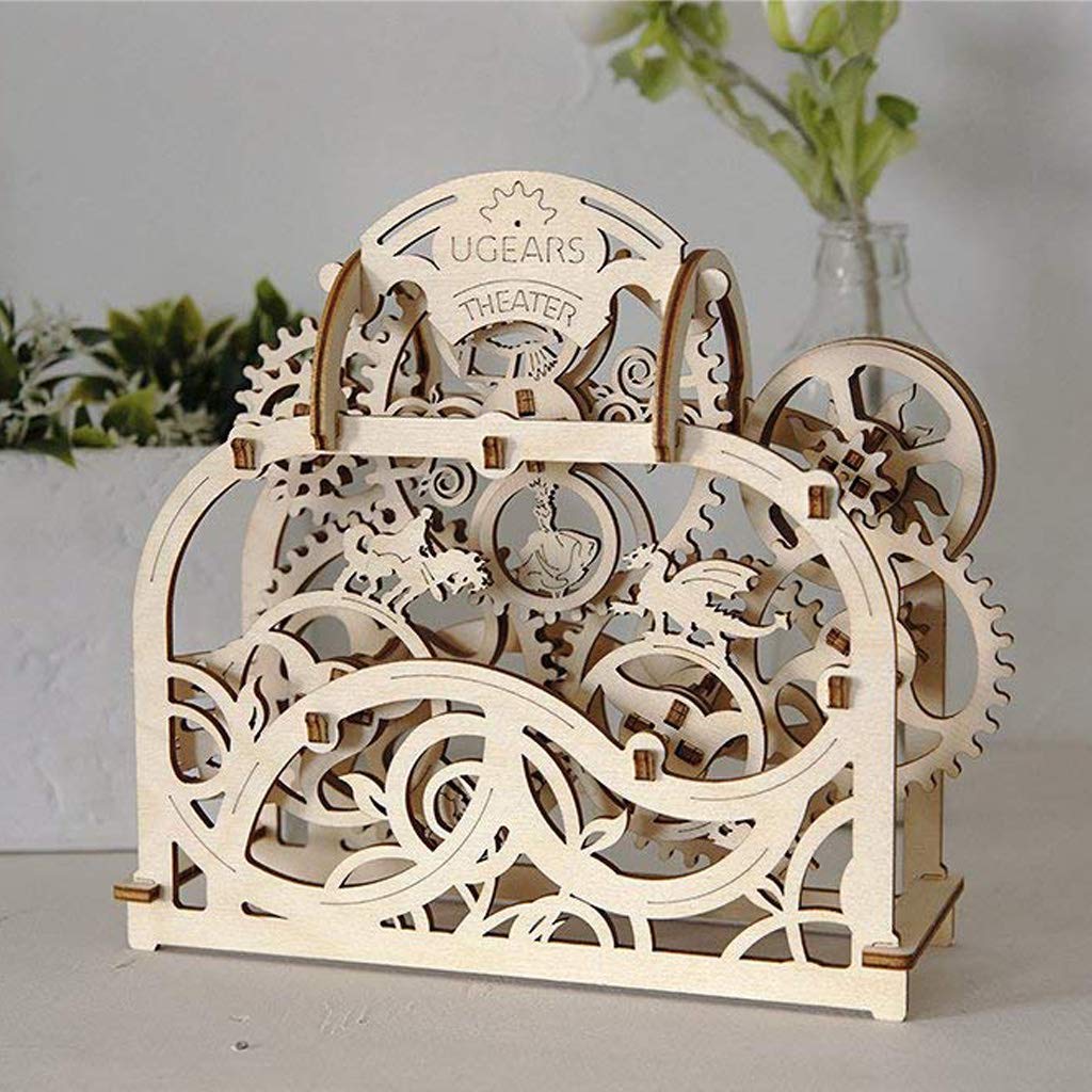 UGEARS - Theater, 3D Wood Mounting Kit Without Glue (Theatre) UGEARS
