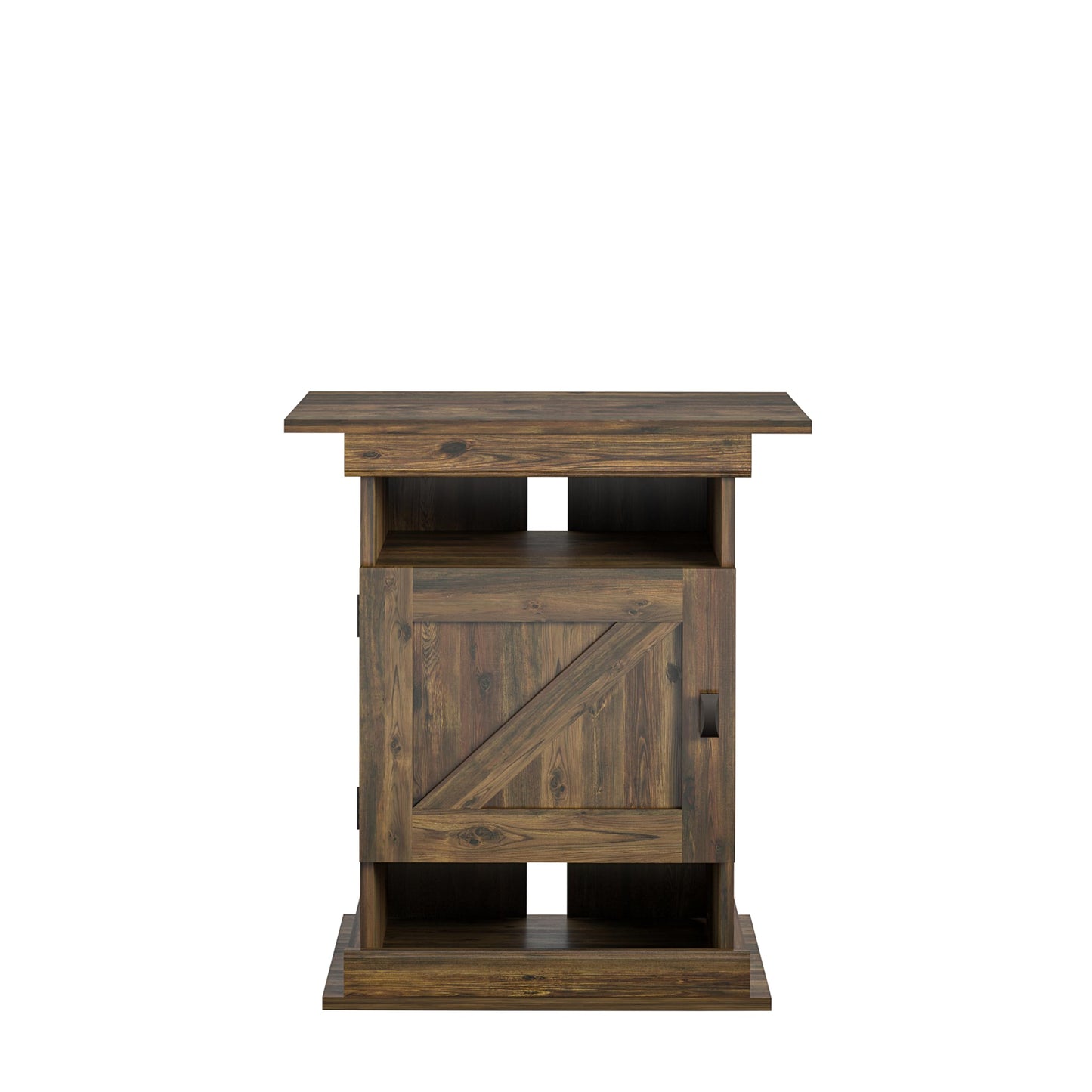 Flipper Farmington Aquarium Stand, Rustic - WoodArtSupply