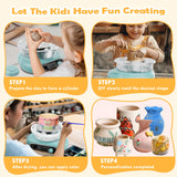 Pottery Wheel for Kids: Complete Pottery Painting Kit for Beginners - Adjustable Speed & Detachable Turntable - Pottery Tools and Art Supplies - Crafts Kits for 6 7 8 9 10 11 12 Year Old Girls & Boys Sockenear