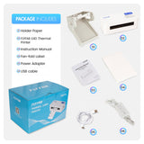 FLYFAR Bluetooth Thermal Shipping 4x6 Label Printer,Wireless Label Printer for Small Business,Support Windows,iOS,iPhone, Android,Used for Amazon,Shopify,Ebay,Ups,FedEx(White) FLYFAR