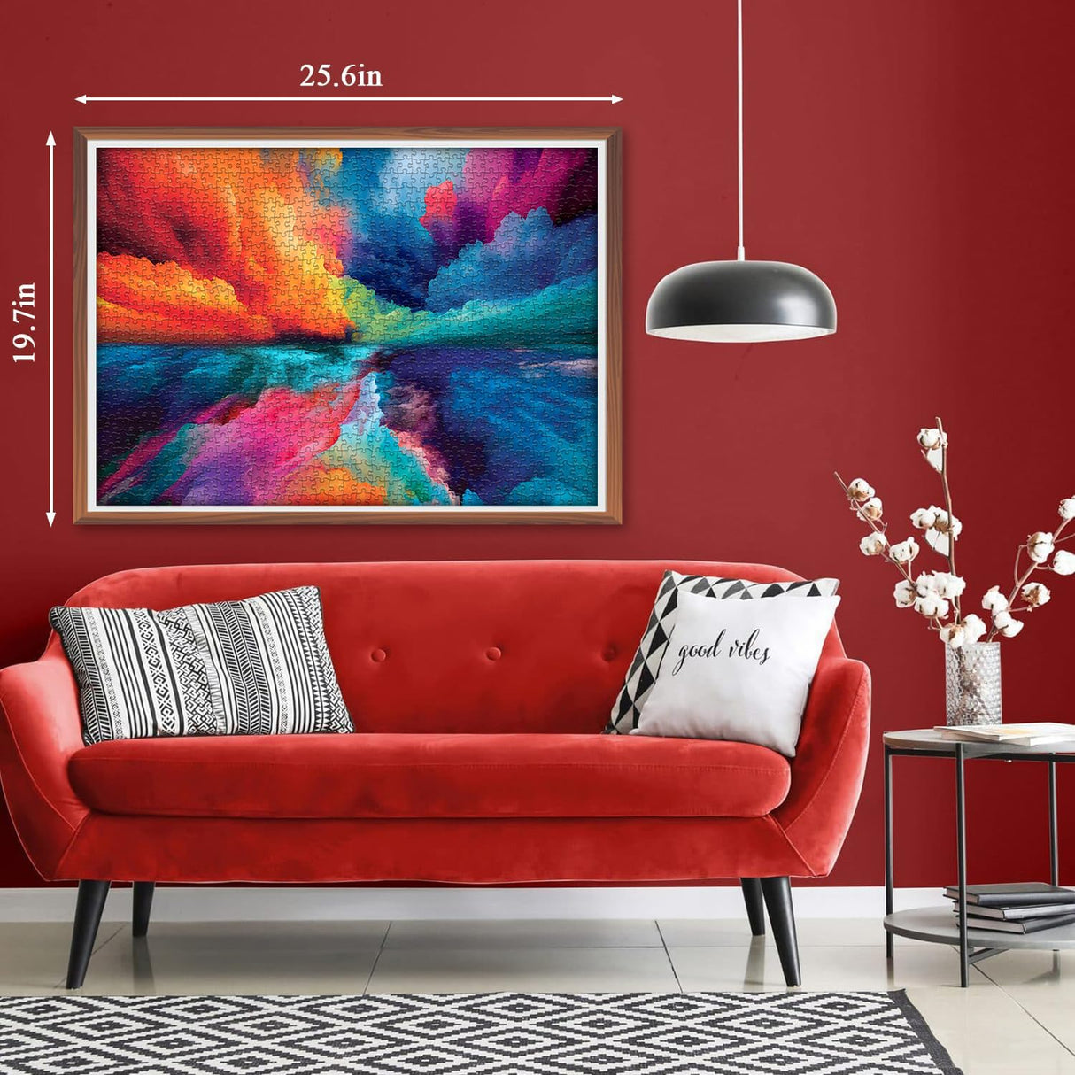 Impossible Puzzles for Adults 1000 Piece, Hard Difficult Jigsaw Puzzles for Adults Painting, Gradient Rainbow Colorful Challenging Puzzles for Adults Teens PICKFORU