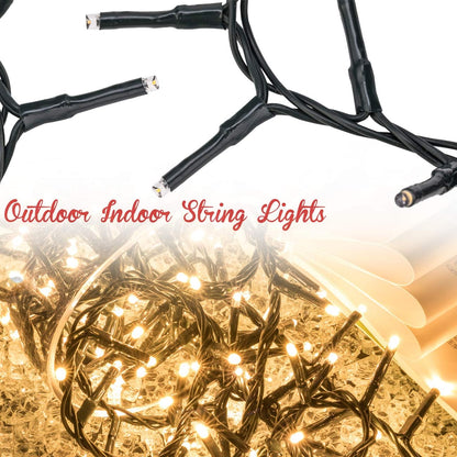 AWQ 1000 LED 82 ft Christmas Cluster Lights Christmas String Lights Decoration Lights for Christmas Home Garden Wedding Party Xmas Tree Bedroom Indoor Outdoor Decor (1000, Warm White)