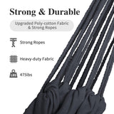 SUNCREAT Hammocks Outdoor Camping Double Hammock, Extra Large 2 Person Hammock for Camping, Dark Gray SUNCREAT