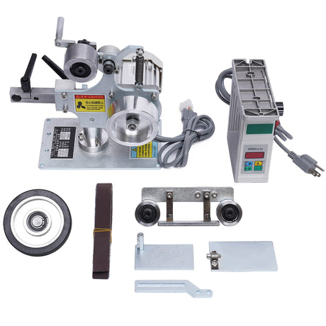 1" x 30" Belt Sander Bench Grinder with 60/800 Grits Sanding Belts, Desktop Belt Knife Sharpener Belt Sander Polisher Sharpener Grinder - DC Brushless Motor Polishing Machine 550W 110V (US Stock) JAYEUW