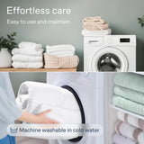 Cloud-Like Full Size Mattress Topper - 100% Cotton Top Mattress Pad for Back Pain Relief - Breathable & Naturally Cooling for Hot Sleepers Niagara Sleep Solution