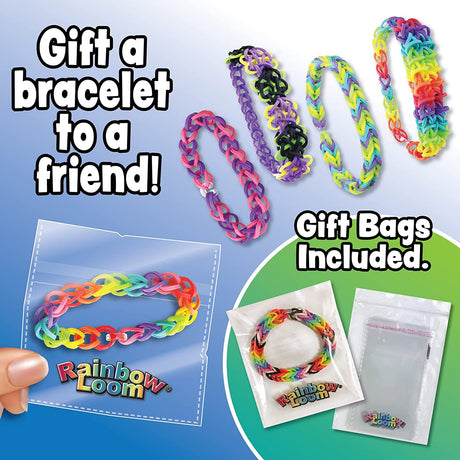 Rainbow Loom® MEGA Combo Set, Features 7000+ Colorful Rubber Bands, 2 Step-by-Step Bracelet Instructions, Organizer Case, Great Gift for Kids 7+ to Promote Fine Motor Skills (Packaging May Vary) Rainbow Loom