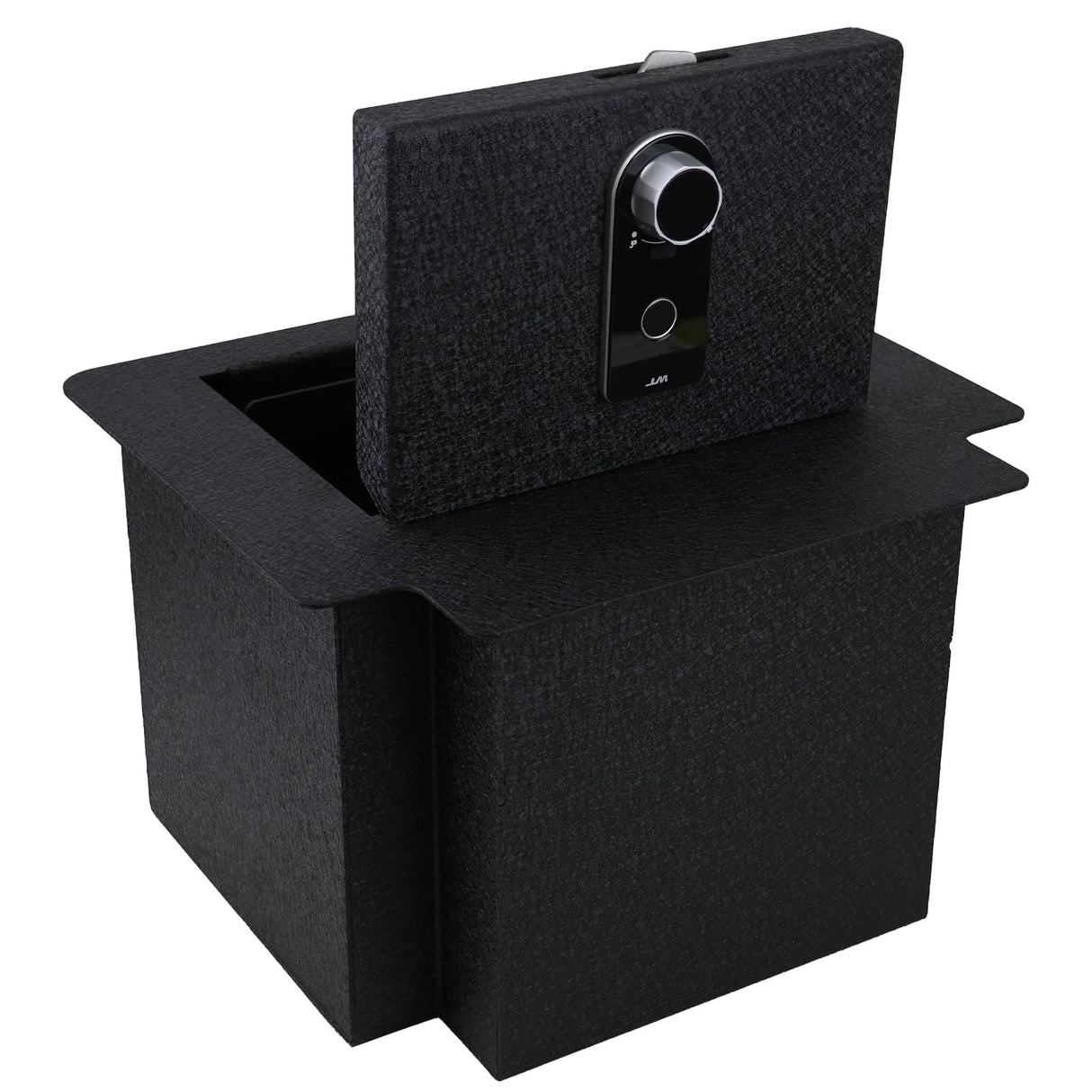 Center Console Safe Gun Safe, WASAI Premium Console Gun Vault Lockbox Compatible with Chevrolet Suburban, Tahoe & GMC Yukon 2021-2025. NOT Fit Electronic Sliding Console, Fingerprint Lock with Key. WASAI