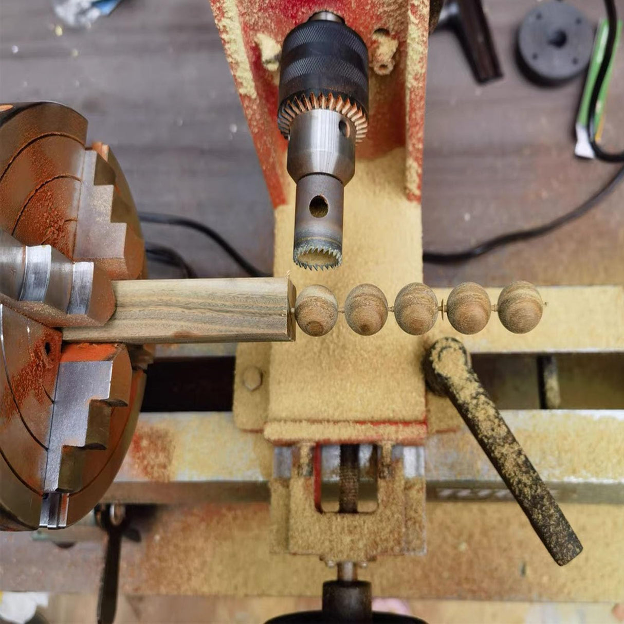 Wood Lathe Chuck 6 inch 4 Jaws Self-Centering Lathe Chucks Thread 1 x 8TPI Lathe Chuck,4 Jaw Chuck for Wood Lathe HAowosi