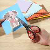 LIVINGO 3 Pack Titanium Scissors All Purpose - Non Stick Stainless Steel Sharp Scissors Set Heavy Duty for Office School Sewing Crafting Cutting Fabric Paper, Comfortable Grip, 5”, 7” & 8” LIVINGO