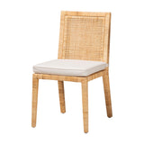 bali & pari Sofia Natural Rattan Dining Chair, One Size bali & pari