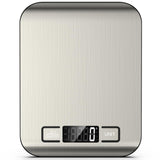 Mik-Nana Food Scale, 22lb Digital Kitchen Scale Weight Grams and Ounces for Baking Cooking Coffee Package Postage, 6 Units with Tare Function, LCD Display, Easy Clean Stainless Steel (Silver) Mik-Nana